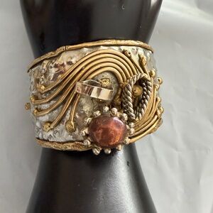 Vintage 1950s Taxco Mexico stamp Bracelet Sterling Silver.Sells on line for $80.